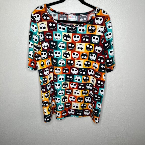 LuLaRoe Jack Skellington Nightmare Before Christmas T-Shirt 2XL - Picture 2 of 7